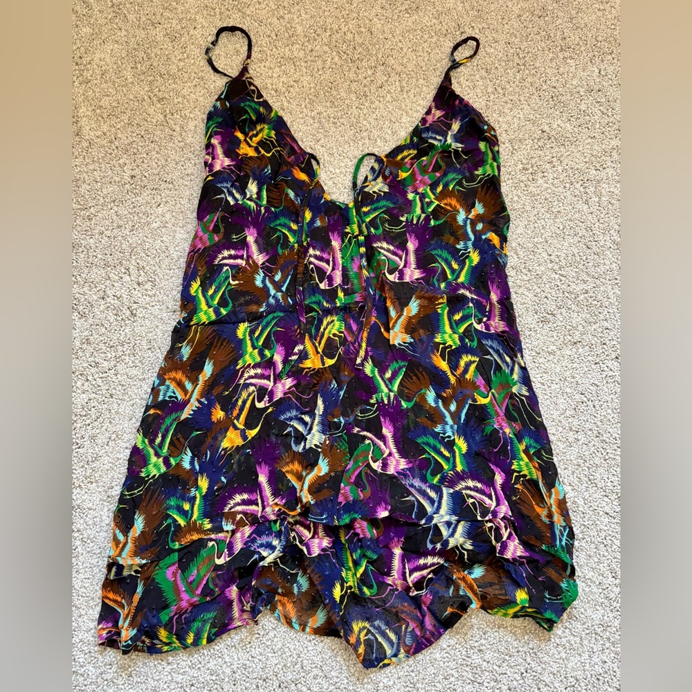 Anthropologie Strappy Cutout Mini Dress 
NWT Lightweight XL
